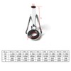 LNJLQW 54 Piece Top Guide Kit Fishing Rod Guides Eye