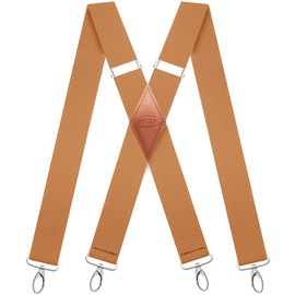 MENDENG Suspenders for Men Vintage 4 Swivel Hook Adjustable Braces Groomsmen