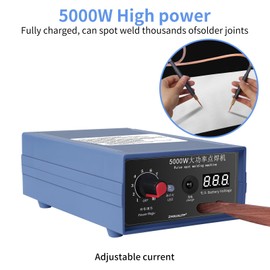 5000W Handheld Spot Welder, Mini Battery Spot Welder 9-Speed Adjustable, Portable Spot Welding Machine DIY Kit with Nickel Strap and Spot Welding Pen for 18650 Battery Pack Welding Tools