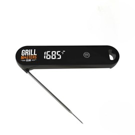 Grill Masters Club Meat Thermometer Digital, Instant Read Meat Thermometer for Grill and Cooking, Waterproof Food Thermometer for Kitchen and Outside, BBQ, Turkey, Candy, Liquids, Beef