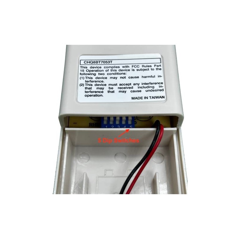 CHQ8BT7053T V.2 Replacement For Casablanca Ceiling Fan Remote Control CHQ8BT7053T