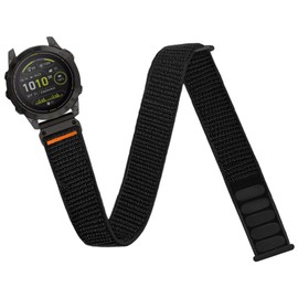 chinbersky 26 mm Arm Ankle Strap for Garmin Feinx 6x/5x/7x Bracelet, Fabric Sport Adjustable Ankle Strap for Garmin Fenix 5X Plus, Fenix 6X Pro, Fenix3, Fenix3 HR, Descent MK1/Mk2/Mk2S, Enduro/Enduro