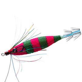 DUEL(デュエル) Squid Jig Pikka 80mm Blue Luminous Red Green Zebra Squid Fishing Dropper