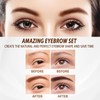 Brow Stamp Trio Kit Waterproof Long Lasting Silky Matte Makeup