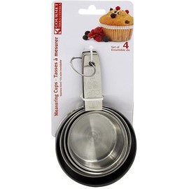 Stainless Steel Measuring Cup Set 4Pcs - 4 Different Sizes for Baking Cooking Measuring