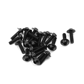 A ABSOPRO Motorcycle Fairing Fastener M6 Hexagon Bolts Screw Black (Set of 20)
