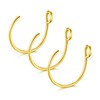 VF VFUN 3Pcs 20G Fake Nose Ring Hoop Stainless Steel