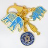 Isui Elephant Rhinoceros Keychain Charm Animal Key Chain Feng Shui