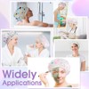3pz Gorra de Baño Impermeabile Gorros de Ducha para Mujer,