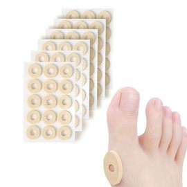 INGJIA Pack of 90 Corn Plasters, Foam Callus Cushions, Corn Rings, Bubble Plasters, Corns, Anti-Friction, Reduces Foot and Heel Pain on Toes, Callus, Non-Slip