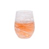 Juliska Puro Marbled Stemless Wine Glass - White