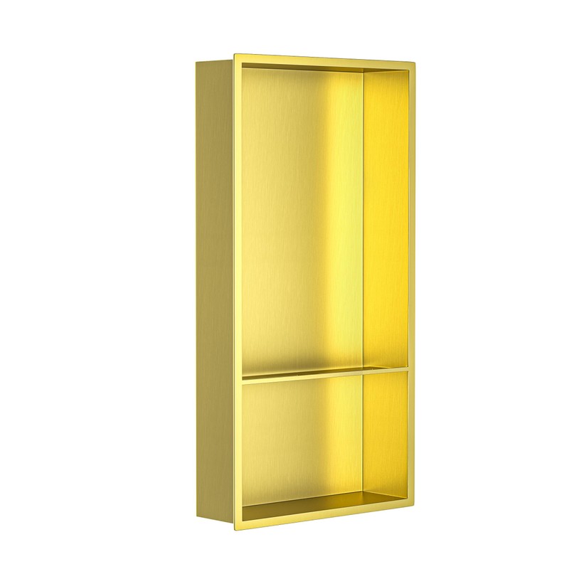 Bernkot Stainless Steel Shower Niche 12" X 24" Gold with