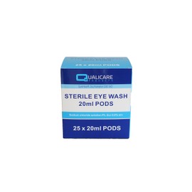 Qualicare QE0711 Eye Wash Pods 20ml (25) (Box25)