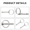 INCREWAY Quick Release Pin, 6 Pieces Hardware Quick Release Carbon