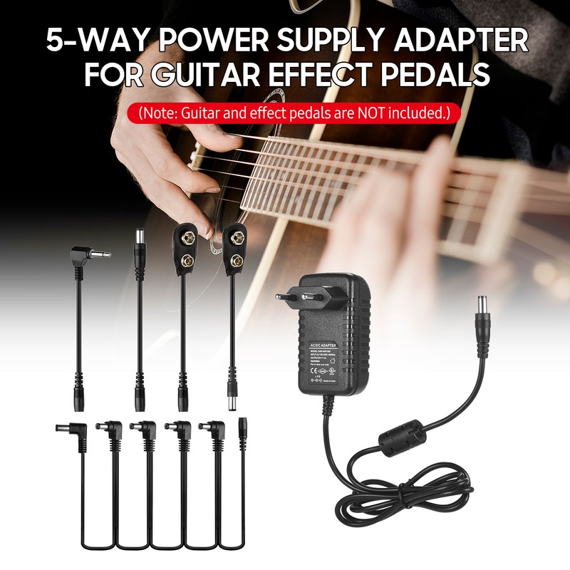Caline CP-07A Guitar Effects Power Supply Adapter DC 9V 1A