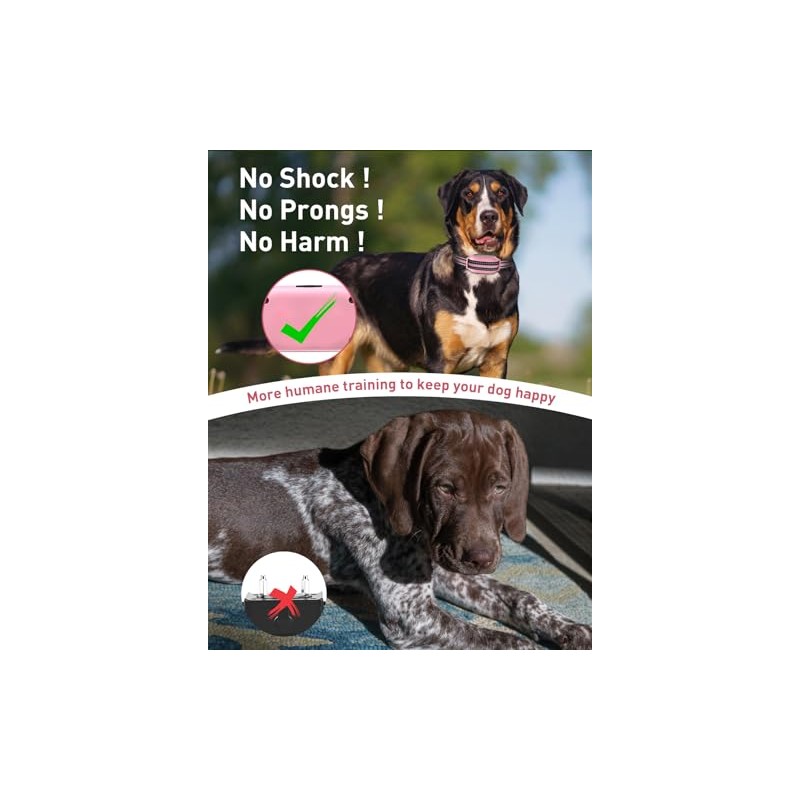 No Shock Dog Training Collar, Beep and Vibrating Dog Collar