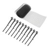 KONTONTY 1set Plastic Gutter Mesh Guard for Garden Protection Multi-Functional
