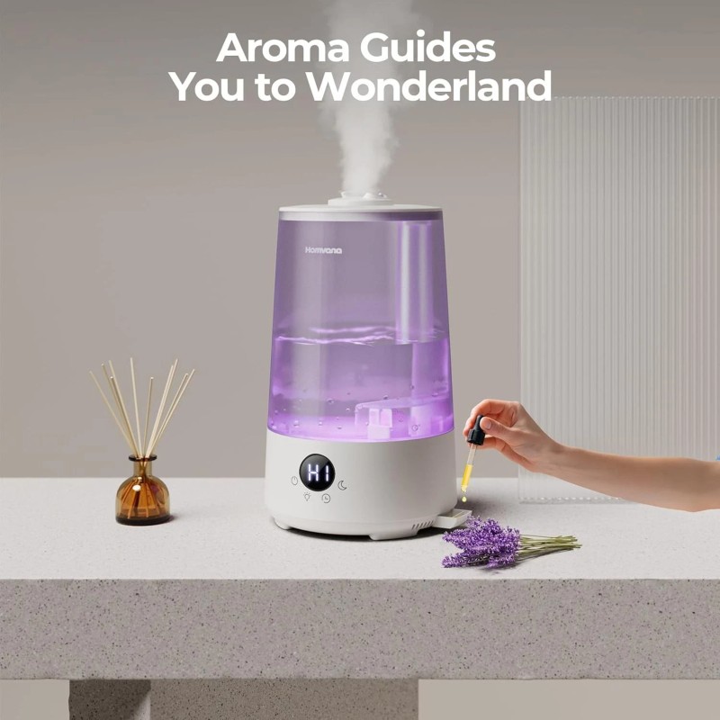BPA-Free 3.6L Cool Mist Ultrasonic Humidifier with Night Light &