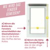 Fenster DEKOR - Roller Blinds for Windows Grey - Klemmfix