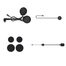 Fodsports T1/T1 PRO Motorcycles Bluetooth Intercom Headset Communication System Accessories Kit (Hard Microphone and Soft Microphone)