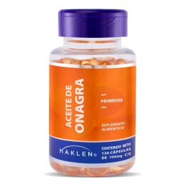 Aceite De Onagra (prímula) Femenino | 120 Softgels | Maklen Sabor Sin sabor