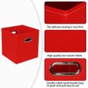 SEVENDOME Fabric Cloth Storage Bins,Fabric Cube Bins Organizer with Dual