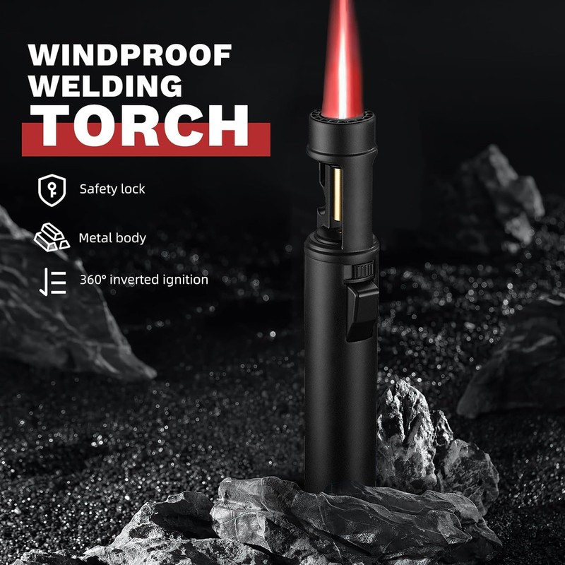Stocking Stuffers Gifts, Torch Lighter, Camping Lighter Refillable Butane Gas