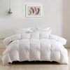 DWR Luxury Feather Down Fiber Comforter King Size, Ultra-Soft Egyptian