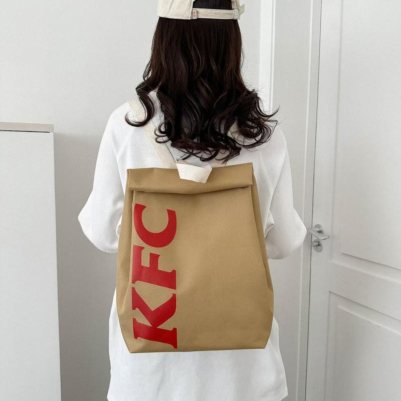 McDonalds Backpack Bag Funny Lightweight Knapsack Crossbody Shoulder Bag for