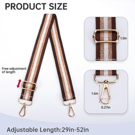 Dksongr Purse Straps Replacement Crossbody Bag Strap for Purses Adjustable Wide shoulder Straps for Women Handbags