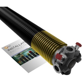 Garage Door Torsion Spring 250x2x36 for Right Side of Garage Door - Torsion Spring for Garage Door Repair Precision E-Coating 5-Year Warranty Minimum 30,000 Cycles (Black Cone)