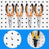 Coume 4 Pieces Pegboard Screwdriver Holders, Stainless Steel Pegboard Pliers