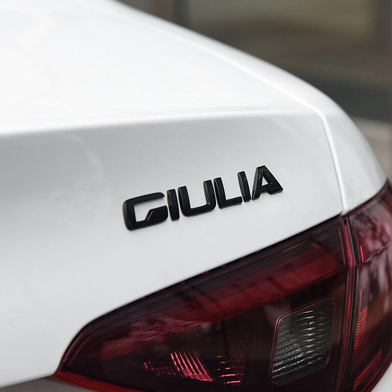 3D Letter Metal Trunk Giulia Logo, Suitable for Alfa Romeo