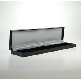 Black Leatherette Satin Lined Velveteen Padded Jewelry Bracelet Box TYBLA008