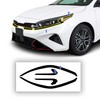 BOGAR TECH DESIGNS Grille Front Bumper Chrome Delete Sticker Decal