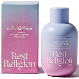 Rest Religion Retinal Skin Restoring Serum with 0.1% Retinal, Bio Retinol, Peptides & Niacinamide, Face Serum for Anti-Aging, Fine Lines & Hyperpigmentation