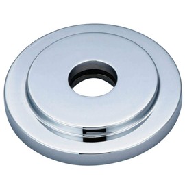 Kingston Brass FLEURO1 Nuvofusion Heavy Duty Round Solid Cast Brass Shower Flange, Polished Chrome