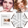Eyebrow Tattoo Stickers!66 Pairs Newly Improved Black Realistic 4D Fake