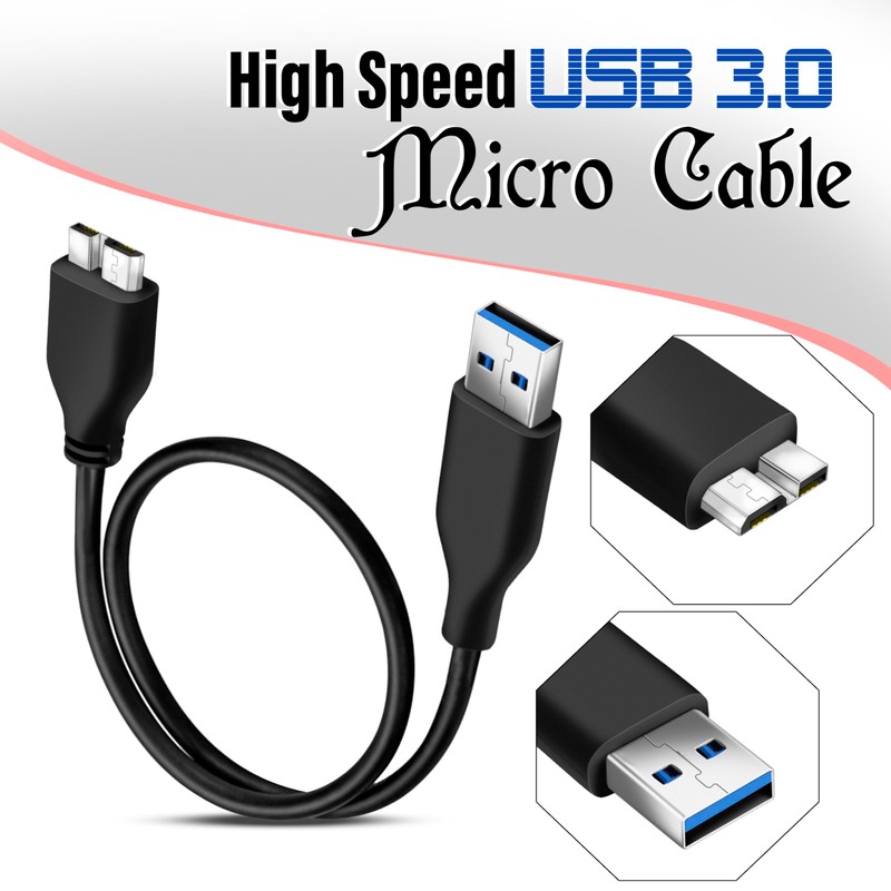 SaiTech IT 45CM USB 3.0 Cable A to Micro B
