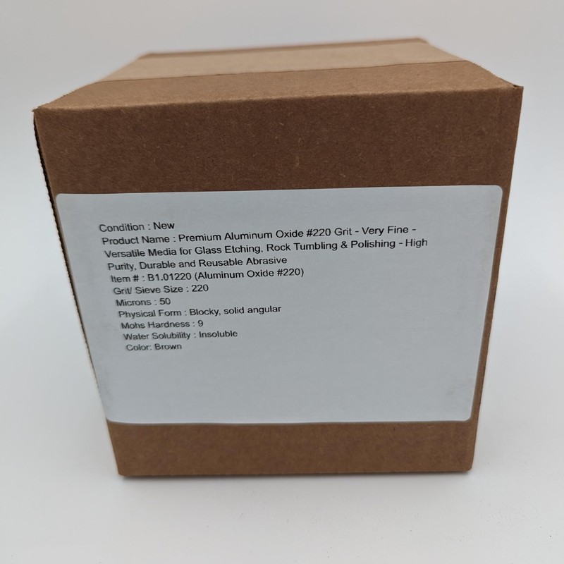 Premium Aluminum Oxide #220 Grit - Very Fine - Versatile