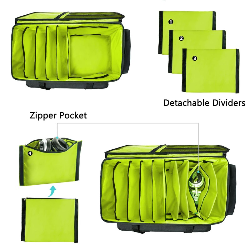 MYBAGZING Dj Cable Bag-24 Large Dj Cable File Bag-Dj Cabel