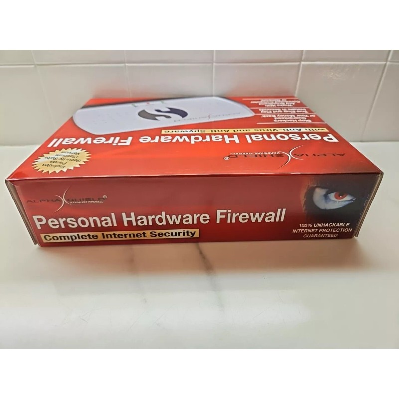 AlphaShield Personal Hardware Network Firewall Panda Platinum Security Sealed