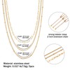 Gold Thin Chain Layered Necklaces For Women Non Tarnish,18k Gold