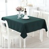 Pbwa Smile Tablecloth, Solid, Simple, Ruffle, Tapple, Fashionable, Rectangle, Square,