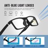 kunchu Blue Light Blocking Glasses Men Computer Gaming Glasses Lightweight