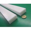 White HDPE (High Density Polyethylene) Rectangular Bar 1.00" (1") x