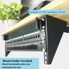 JINGCHENGMEI 19 Inch 4U Heavy Duty Vertical Wall Mountable Rack