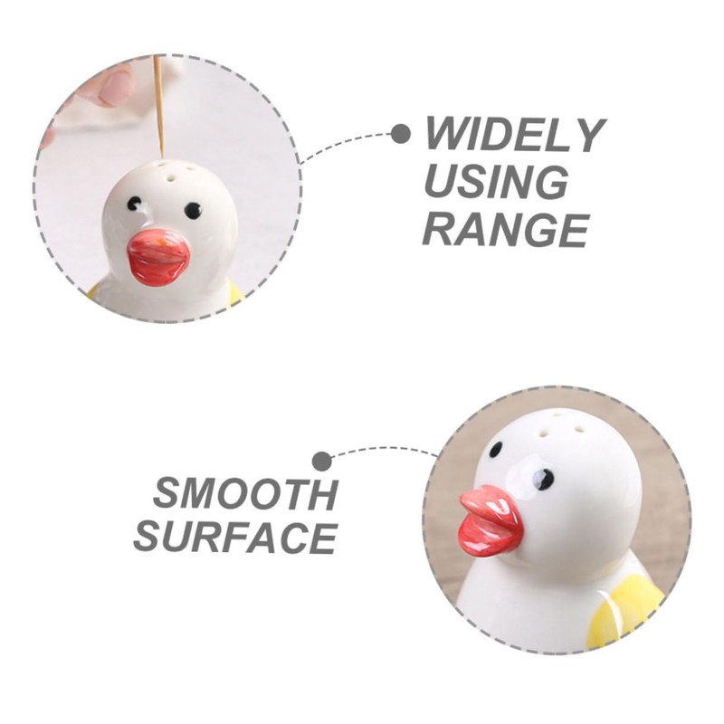 SHOWERORO Ceramic Salt Pepper Set Cute Pepper Shaker Salt Jars