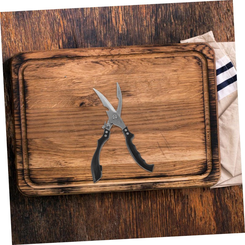 BIUDECO Ergonomic Handle Food Scissors Multi-purpose Chicken Bone Scissors Easy