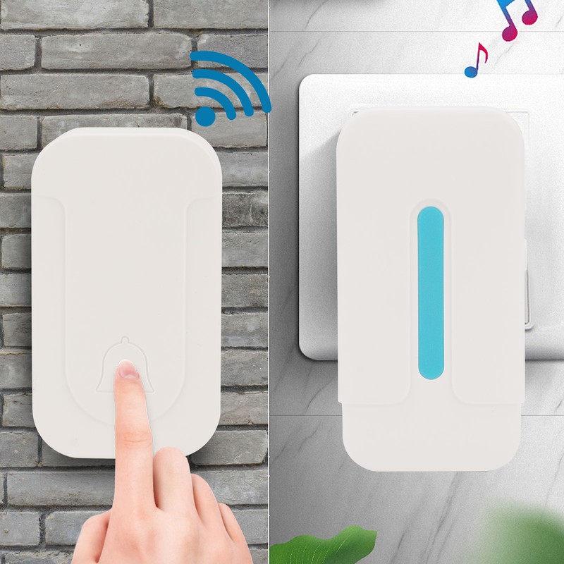 Wireless Door Bell Waterproof Self Powered Doorbell Kit with 35
